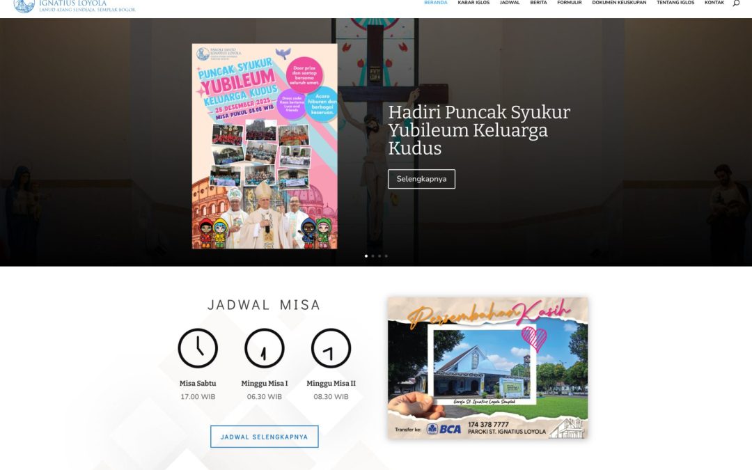 Selamat datang di tampilan baru website Paroki Santo Ignatius Loyola Semplak