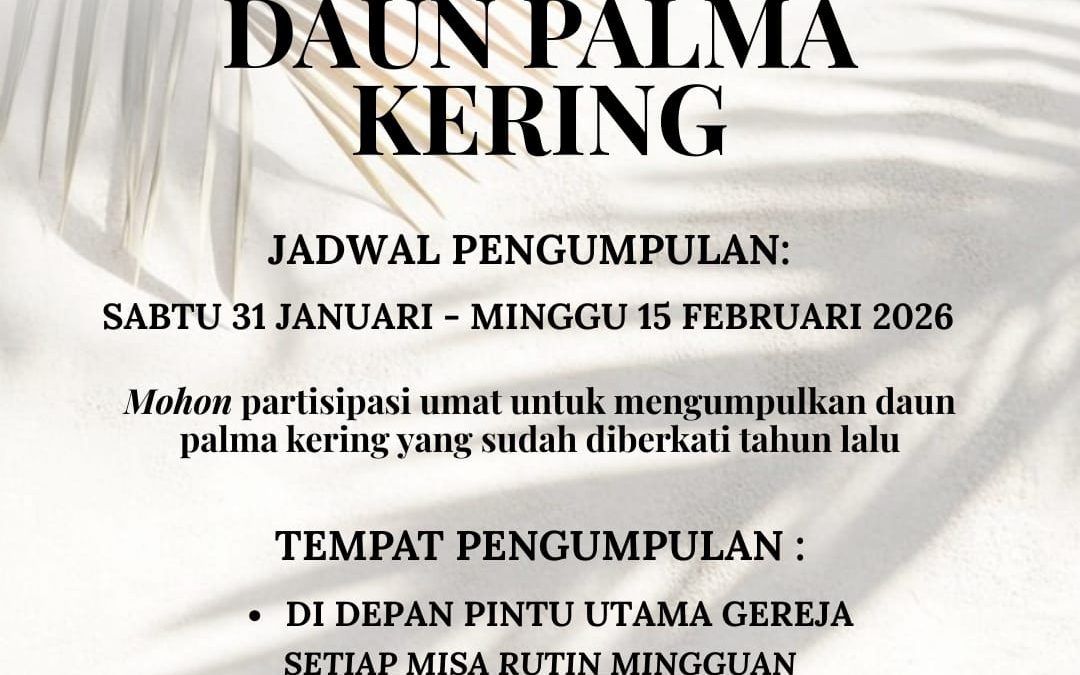 Pengumpulan Daun Palma Kering